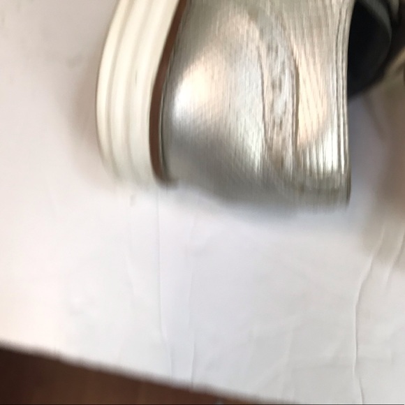 Cole Haan Original Grand Wingtip Oxford Shoes Leather Silver Gray Metallic Comfy - Picture 9 of 14